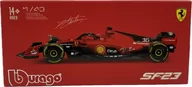 Samochody i pojazdy dla dzieci - F1 FERRARI F1-SF23 2023 Leclerc  KASK BBurago 1:43 - miniaturka - grafika 1