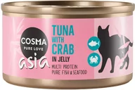 Mokra karma dla kotów - Zestaw Cosma Asia w galarecie, 24 x 85 g - Tuńczyk z krabami - miniaturka - grafika 1