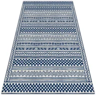 Dywany zewnętrzne - Nowoczesny dywan tarasowy Geometryczny szlaczek 80x120 cm - miniaturka - grafika 1