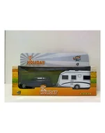 Samochody i pojazdy dla dzieci - Volvo V70 camping z przyczepą metal w pud. HIPO - miniaturka - grafika 1