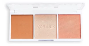 Makeup Revolution Relove Trio Color Play Palette) 6 g Cień Trio Sugar) - Bronzery i konturowanie twarzy - miniaturka - grafika 1