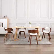 Krzesła - vidaXL Krzesła stołowe, 4 szt., gięte drewno i sztuczna skóra - miniaturka - grafika 1