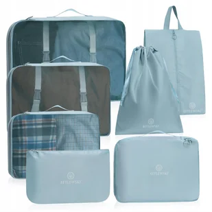 Betlewski BPO-01 NIEBIESKI Zestaw 7 organizerów podróżnych TRAVEL - Akcesoria podróżnicze - miniaturka - grafika 1