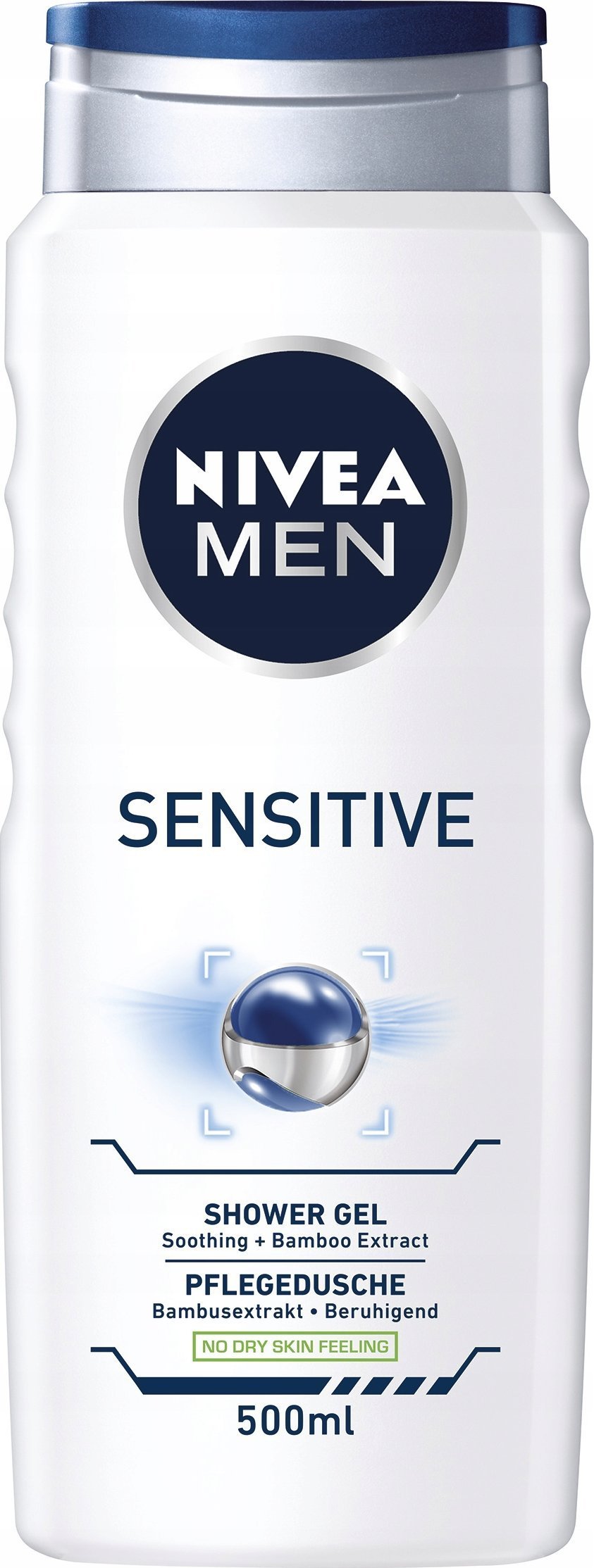 NIVEA MEN Żel pod prysznic 3w1 męski - Płyn do mycia ciała włosów 500ml x 5