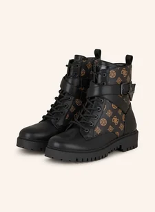Guess Botki Chelsea Olsy schwarz - Botki damskie - miniaturka - grafika 1