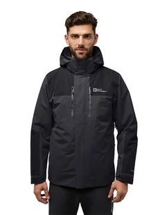 Jack Wolfskin Kurtka funkcyjna 3w1 "Jasper" w kolorze antracytowym - Kurtki i kamizelki sportowe męskie - miniaturka - grafika 1