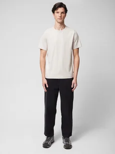 Męskie jeansy carrot Outhorn OTHWSS24TTROM635 - czarne - Spodnie męskie - miniaturka - grafika 1