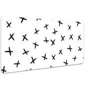 Podkładki na biurko - Duża podkładka na biurko Rysowane krzyżyki 100x50cm, Dywanomat - miniaturka - grafika 1