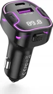 Pozostałe akcesoria do telefonów - XO XO FM transmitter + charger BCC12 BT MP3, black - miniaturka - grafika 1