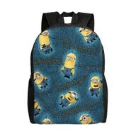 Torebki damskie - Plecak Minions Torba szkolna dla nastolatków Płócienna torba na plecak na notebooka Unisex-1773hj - miniaturka - grafika 1