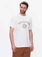 Koszulki męskie - New Balance T-Shirt Sport Seasonal Graphic MT31904 Biały Relaxed Fit - miniaturka - grafika 1