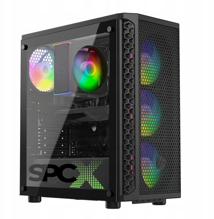 PC SPCX i5-14400 32GB DDR4 RTX5060 SSD PRO 2TB RGB W11PRO one size