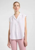 Koszule damskie - LEE CAP SLEEVE SHIRT BRIGHT WHITE 112365044 XL - miniaturka - grafika 1