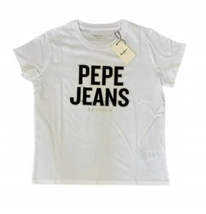 PEPE JEANS T-SHIRT DAMSKI Z NADRUKIEM S P9F - Koszulki i topy damskie - miniaturka - grafika 1