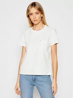 Koszulki i topy damskie - Lee T-Shirt Pocket L40RETQB Beżowy Relaxed Fit - grafika 1