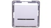 Wyłączniki światła i elektryczne - LEDart hotelowy z podświetleniem Ospel Impresja ŁP-15YS/m/00, bez ramki, kolor biały - miniaturka - grafika 1