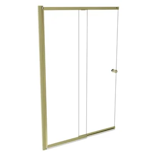 Parawan nawannowy Besco Easy slide 100x150 cm 2-częściowy przesuwny uniwersalny złoty połysk PESG-2S - Parawany nawannowe - miniaturka - grafika 1