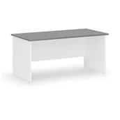 Biurka - Biurko proste PRIMO WHITE, 1600 x 800 mm, biały/grafit - miniaturka - grafika 1