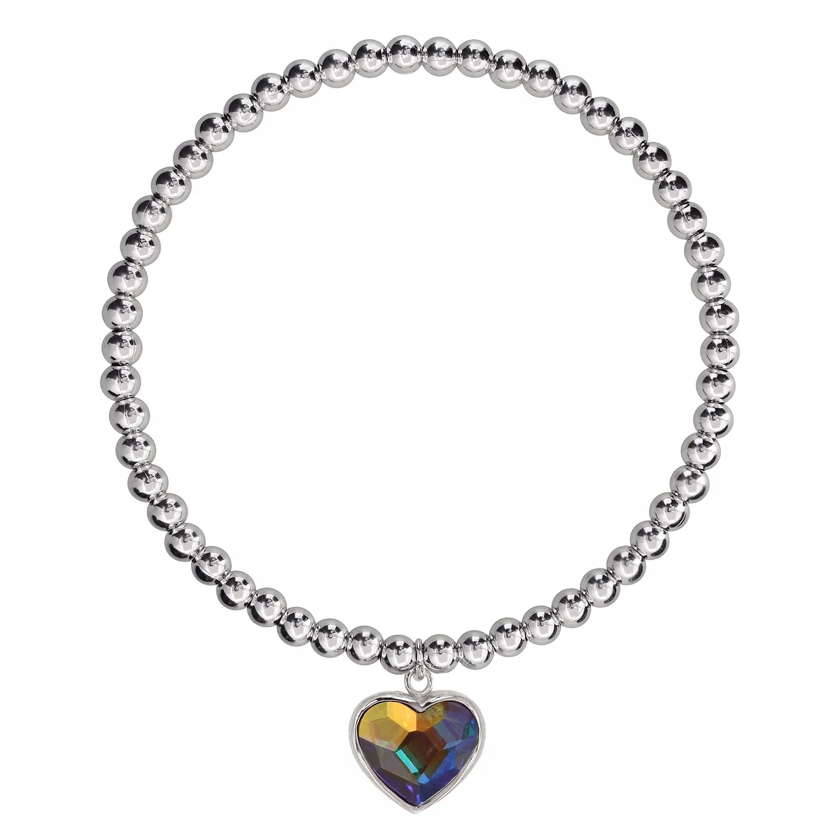 SREBRNA BRANSOLETKA 925 SERCE SWAROVSKI +