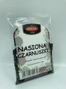 Nasiona Czarnuszki Pakar 50 g - Przyprawy i zioła sypkie - miniaturka - grafika 1