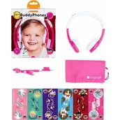 Słuchawki - BuddyPhones Explore różowo-białe - miniaturka - grafika 1