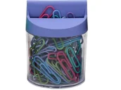 Pinezki - Spinacze w pojemniku magnetycznym Tres 28mm pastelowe mix  100 szt - miniaturka - grafika 1