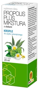 Propolis Plus Mikstura z wyciągami ziołowymi krople 20ml Apipol Farma - Suplementy naturalne - miniaturka - grafika 1