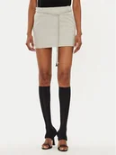 Spódnice - Patrizia Pepe Spódnica mini 8G0410/A457-FE81 Szary Regular Fit - miniaturka - grafika 1