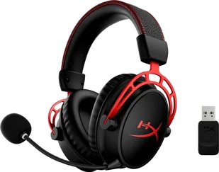 HyperX Cloud Alpha Wireless Czarno-czerwone - Słuchawki - miniaturka - grafika 1