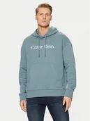 Bluzy męskie - Calvin Klein Bluza Hero Logo Comfort Hoodie K10K111345 Niebieski Regular Fit - miniaturka - grafika 1