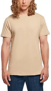 Koszulki męskie - Build Your Brand Męski Basic okrągły dekolt, męski T-shirt o klasycznym kroju, dostępny w wielu kolorach, rozmiary XS-5XL, beżowy (Unionbei), M - grafika 1