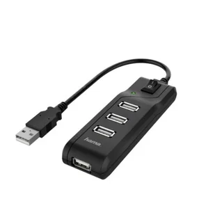 Hama Hub 4x USB 2.0 480mbps 200118 - Huby USB - miniaturka - grafika 1