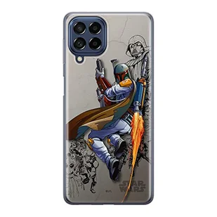 ERT GROUP etui na telefon Samsung M53 5G, case oryginalny i oficjalnie licencjonowany przez Star Wars, wzór Boba Fett 003, optymalnie dopasowane, plecki z TPU - Etui i futerały do telefonów - miniaturka - grafika 1
