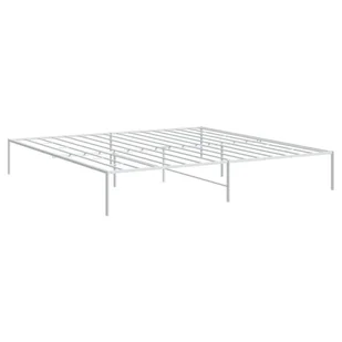 Metalowa rama łóżka, biała, 180x200 cm Lumarko! - Łóżka - miniaturka - grafika 5