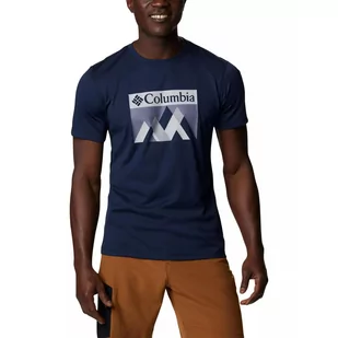 Zero Rules Koszulka sportowa z krótkim rękawem i grafiką - niebieska - Odzież trekkingowa damska - miniaturka - grafika 1