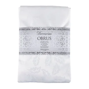 Obrus 140 x 220 cm ostrokrzew biały - Obrusy i serwetki - miniaturka - grafika 1