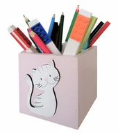 Przyborniki na biurko - Pojemnik na kredki dla dziecka KOTEK - miniaturka - grafika 1