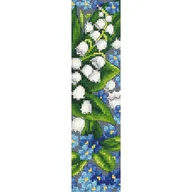 Pasmanteria - Haft krzyżykowy - Zestaw do haftu - Zakładka - Wiosenne kwiaty - miniaturka - grafika 1