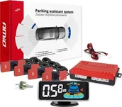 Czujniki parkowania - AMiO Czujniki parkowania cofania czarnw wewnętrzne LED 3D AMIO-03190 - miniaturka - grafika 1