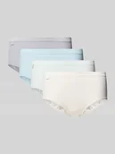 Majtki damskie - krój slim fit slim z detal z logo - miniaturka - grafika 1