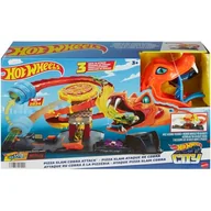 Zabawki konstrukcyjne - Hot Wheels City Odjazdowa pizza – Atak kobry Zestaw - miniaturka - grafika 1