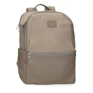 Torby na laptopy - Pepe Jeans Christine Plecak Na Laptopa 15,6 cala Beżowy 29 x 40 x 11 cm Poliester z Detalami Ze Sztucznej Skóry 15,6 L by Joumma Bags, beż, Talla única, plecak na laptopa - miniaturka - grafika 1