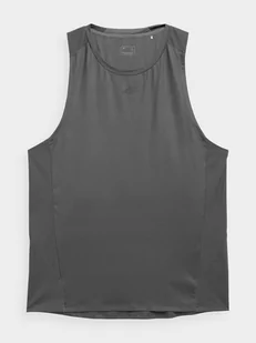 4F, Tank top treningowy szybkoschnący męski, 4FSS23TFTSM162-22S, Antracyt, rozmiar L - Koszulki męskie - miniaturka - grafika 1