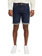 Spodenki damskie - ESPRIT szorty jeansowe bawełniane, Blue Dark Washed, 31W - miniaturka - grafika 1
