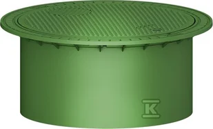 Pokrywa tworzywowa teleskopowa DN600 MINI kl.A15 (1.5T), do szamba szczelnego, kolor zielony - Szamba i oczyszczalnie ścieków - miniaturka - grafika 1