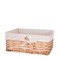 Kosze wiklinowe - Koszyk wiklinowy brązowy 20 x 30 x 12 cm - miniaturka - grafika 1