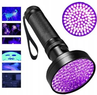 Latarka UV klima paznokcie hybrydy do szukania bursztynu IPX4 100 LED - Latarki - miniaturka - grafika 1