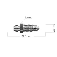 Przewody hamulcowe - Odpowietrznik 0100 M8X1,25 L-24,5 - miniaturka - grafika 1