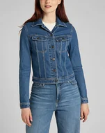 Kurtki damskie - Lee Rider Jacket Damska Kurtka Jeansowa Worn Iris L54Mmwqw-S - miniaturka - grafika 1