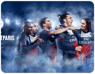 Podkładki pod mysz - PODKŁADKA POD MYSZKĘ PSG PARIS SAINT GERMAIN 23x19CM DO LAPTOPA - miniaturka - grafika 1